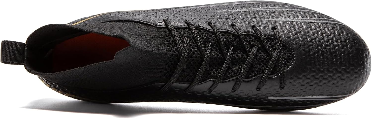 Men's Soccer Cleats Football Cleats for Unisex-Adult High-Top Spikes Shoes for Youth Lightweight Professional Training Turf Outdoor Athletic Sneaker Big Boys - Image 4