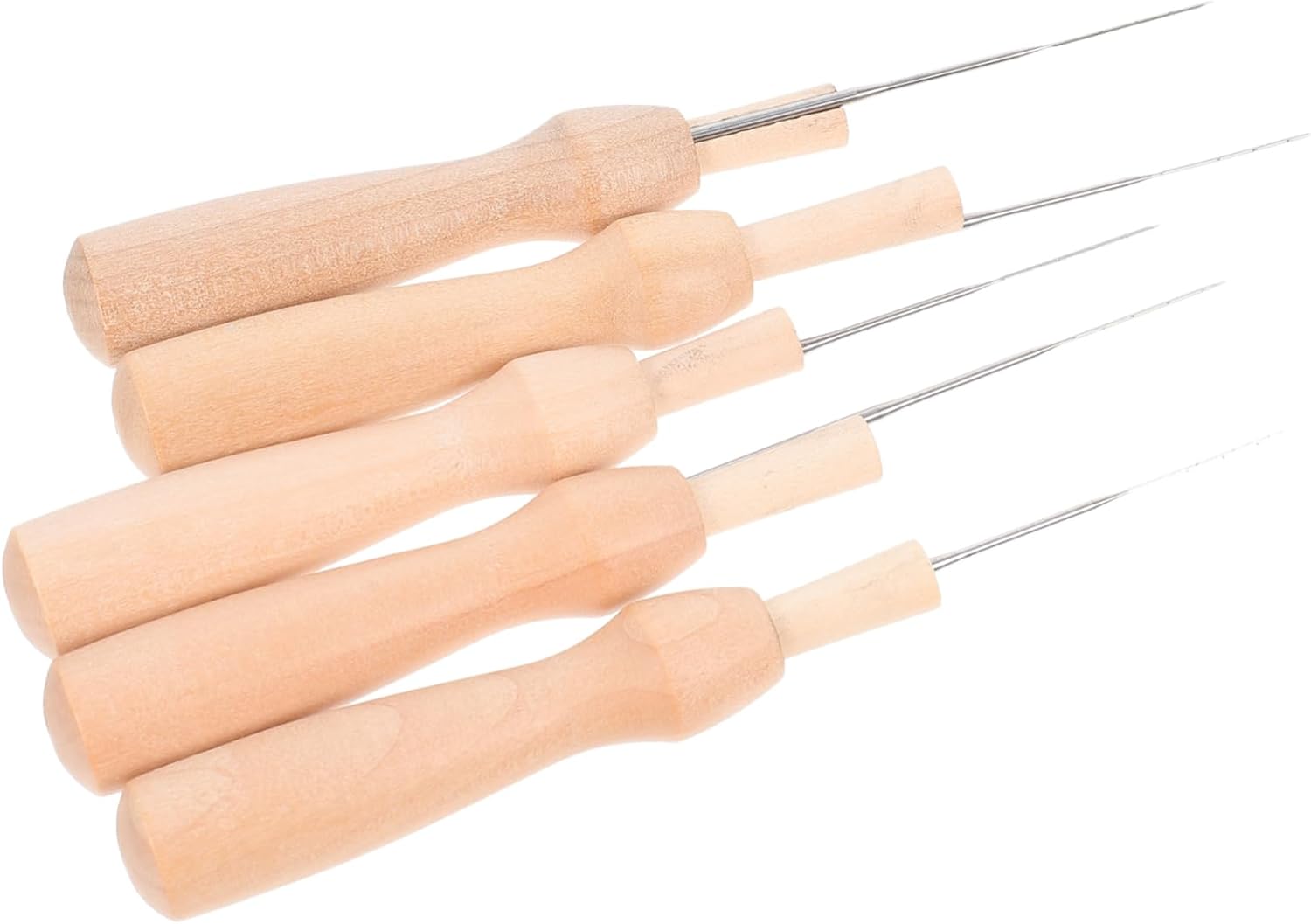 Hohopeti 5 Pack Single Pointed Needle Felting Tools Felt Punch Needles for DIY Wool Felting Supplies
