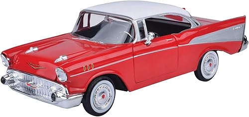 Motormax 1957 Chevy Bel Air Coupé 1/24 Rojo 73228AC-RD