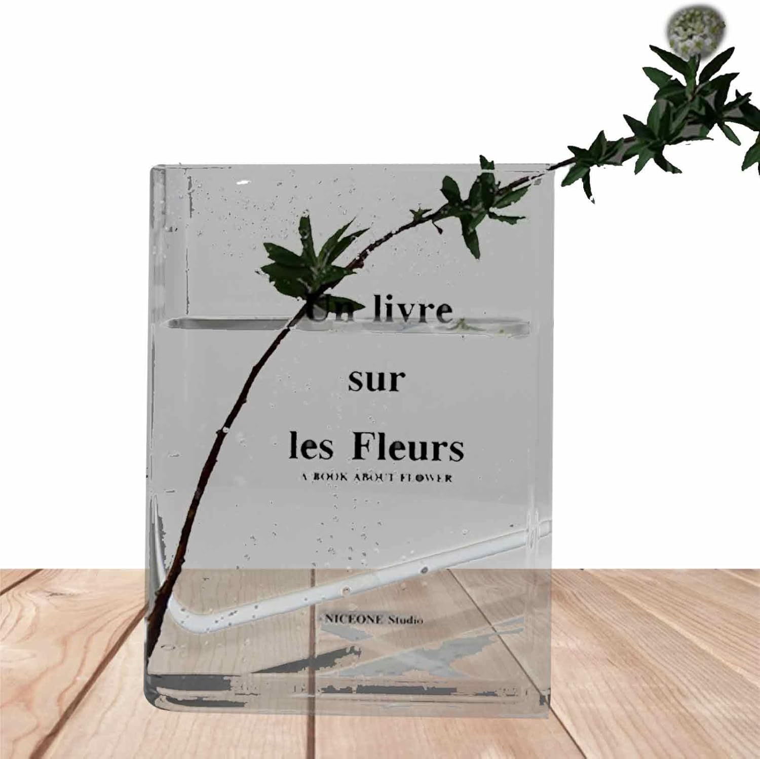Book Vase For Flowers Clear Book Vase, The Mystery Of Growth Clear