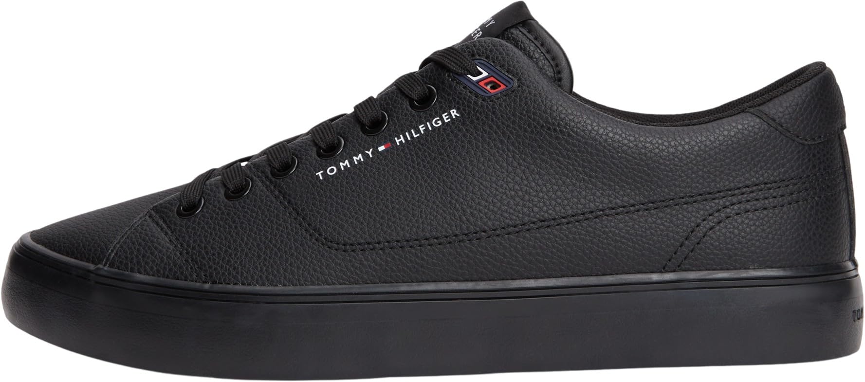 Tommy Hilfiger Men Harlem LTH Core Vulc FM0FM05947 Low Top, Black (Black/Black), 6.5