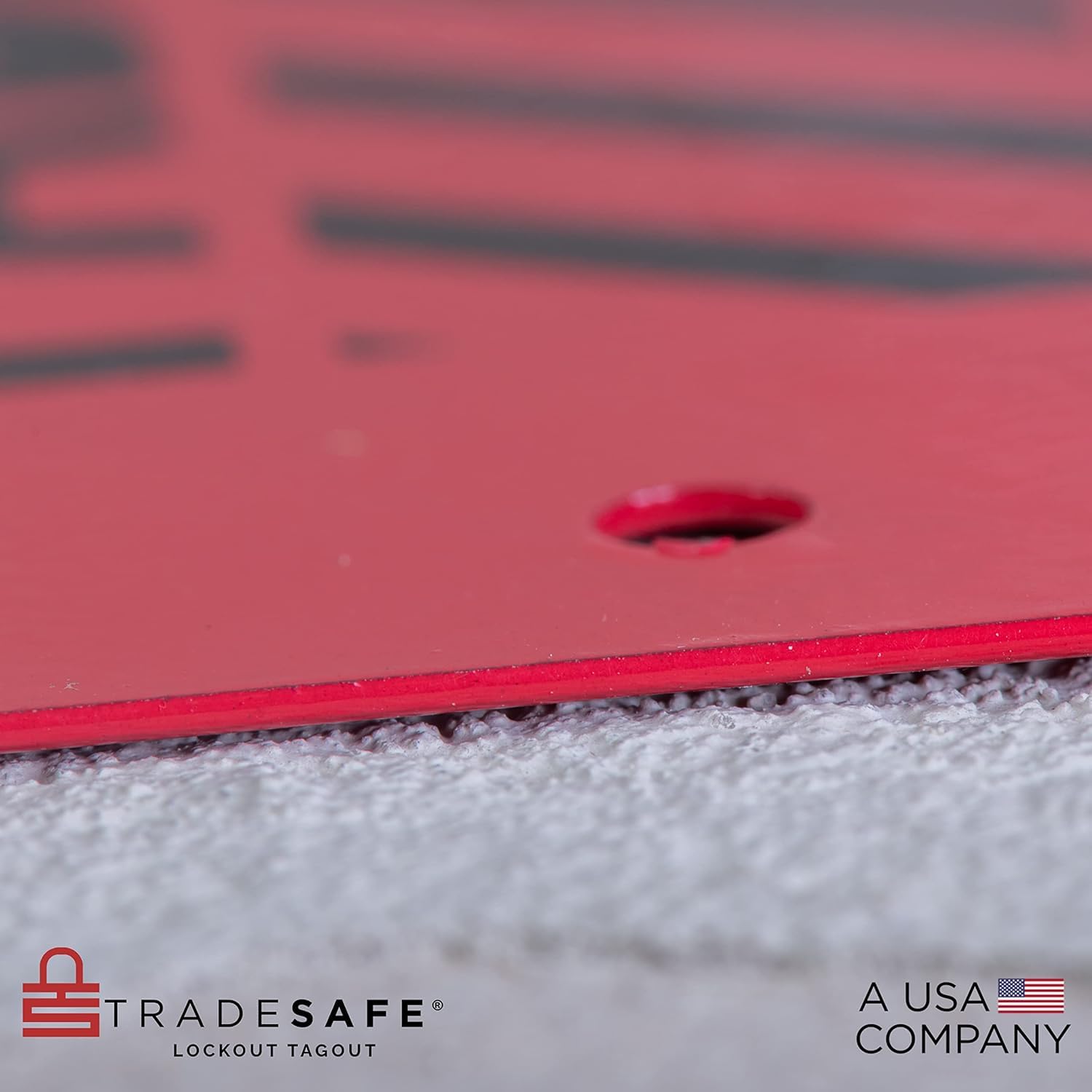 TRADESAFE Loto Lock Station, estación de bloqueo para candados de seguridad, candado que se adapta a hasta 10 candados, cuerpo de acero al carbono resistente a los impactos, no incluye candados