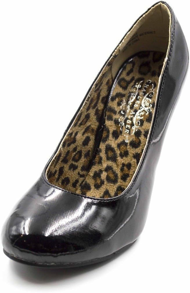 Orly Shoes Women's Ultamit PU Leather Wedge Heel with Leopard Print in Black Size: 11