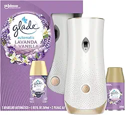 Glade Aromatizador de Ambiente Automático, Lavanda e Baunilha, Kit Aparelho e Refil 260ml