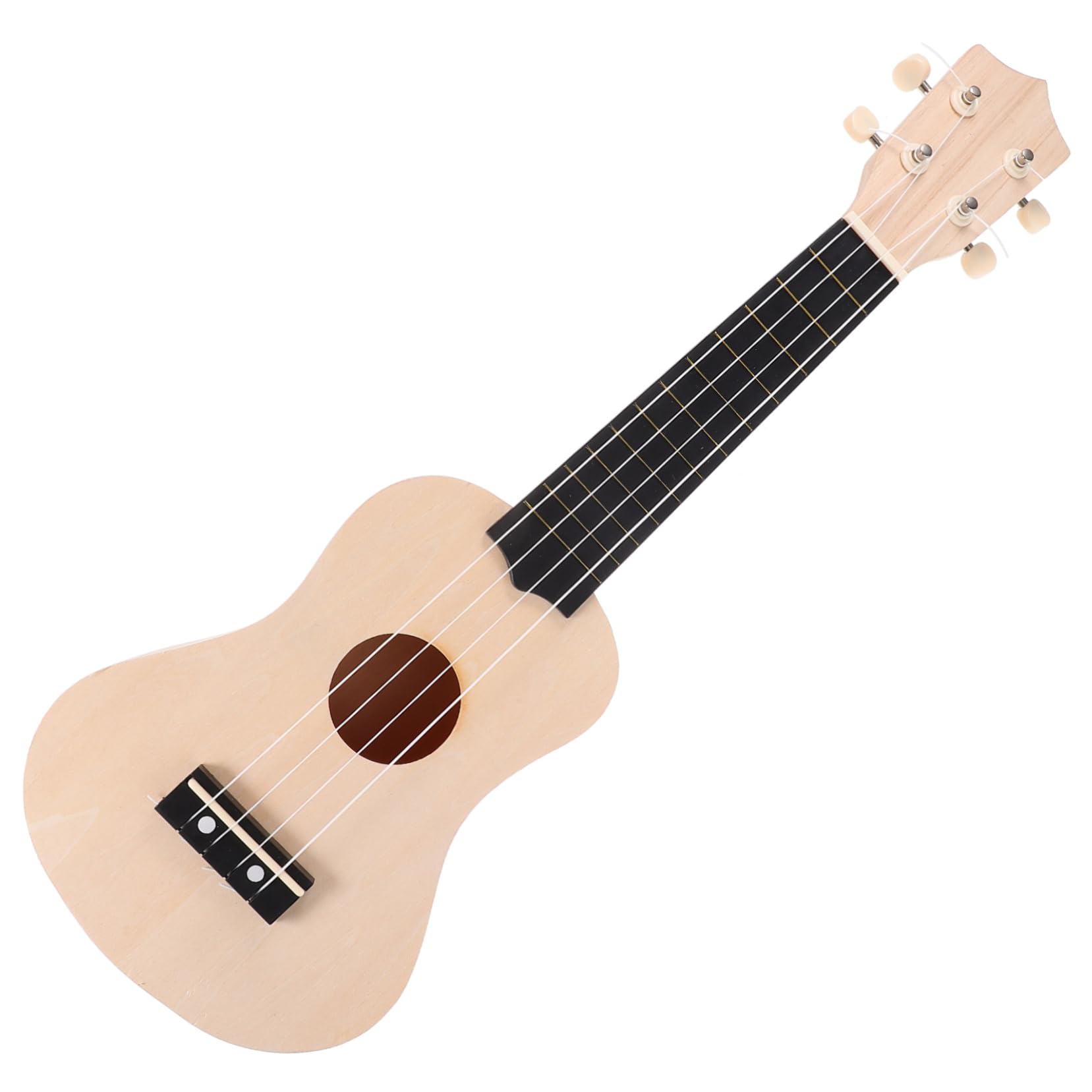 Toddmomy 1Set DIY Ukulele Kit Self Assembly Guitar for Hand Painting Musical Instrument for Adults Lightweight Basswood Materials Stimulate Creativity