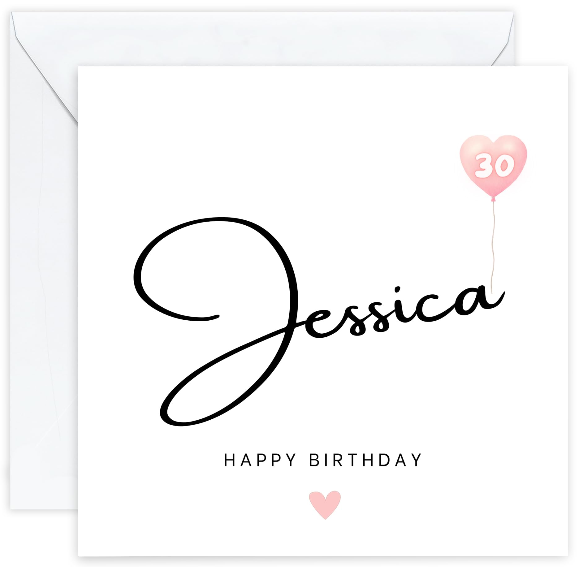 Personalised 30th Birthday Card - Thirtieth Birthday Card for 30 Year Old Women Mother Mum Wife Sister Daughter Niece Aunt Auntie Friend Her (Age 30)