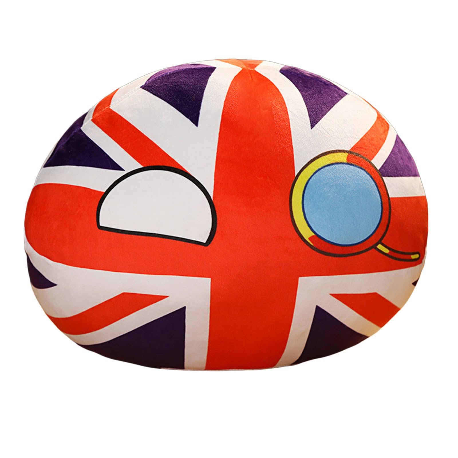 - Throw Pillow UK Italy Countryballs Plush Doll Pendant Cushion Cover Home Accessory Sofa Bed Travel Gift Fan Item (L, D)