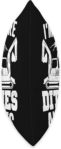 Miniatura 2 de Funny Excavator Operator HEO Here for zanjas y azadas, almohada de 16 x 16 pulgadas, multicolor