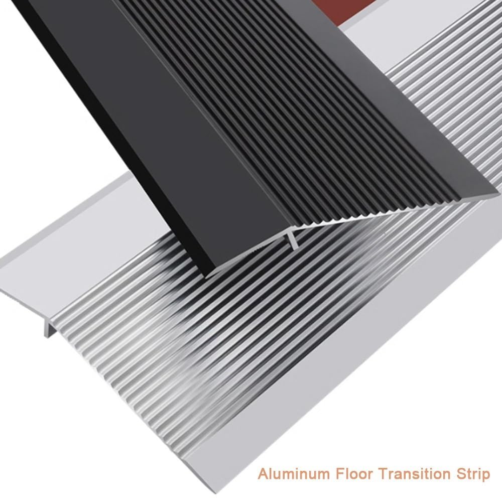Zuschneidbare Boden-Übergangsstreifen, Aluminium, für Teppich/Eingangstür/Fliesen, 120 cm, goldfarben, 120 cm
