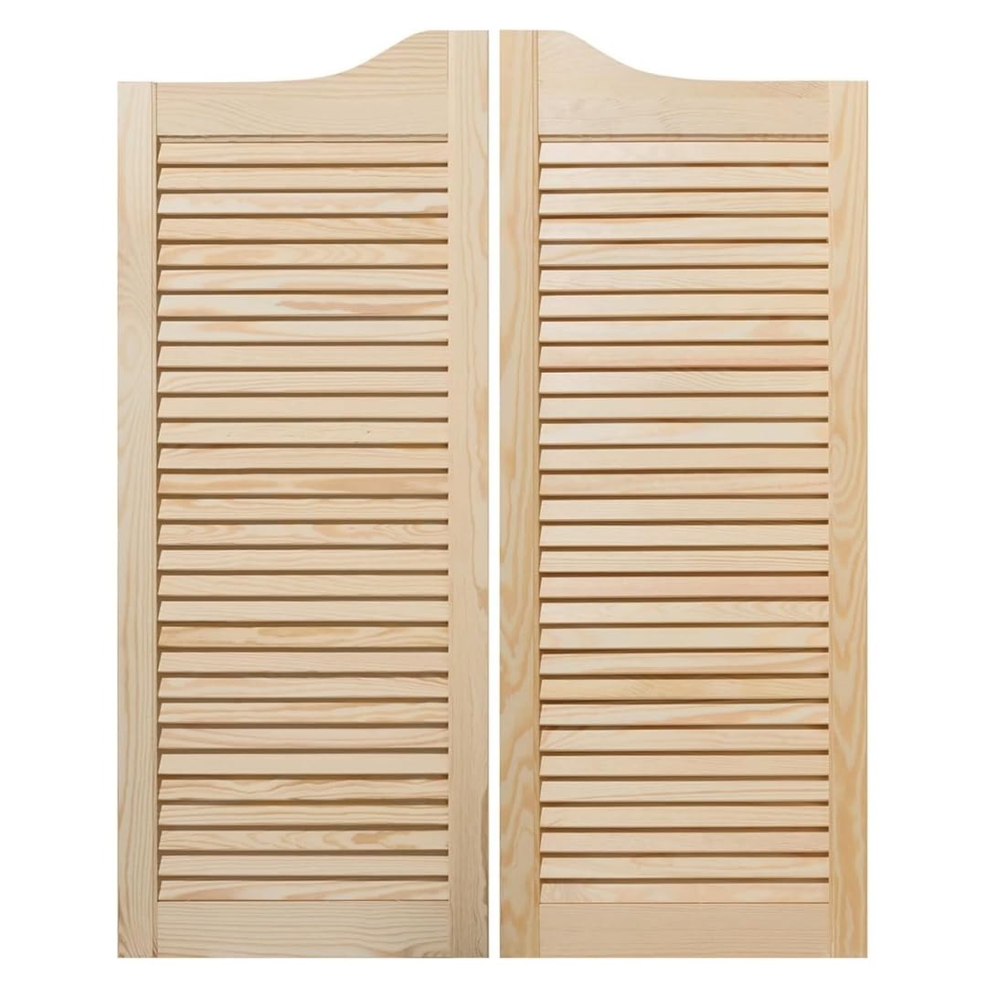 Bortaberg Saloon Doors Set of 2 (Left and Right) - 100x80 cm - Ideal for Cafes, Bars, and Home Interiors (Natural 1000mm (39'') x 800mm (31.5'')