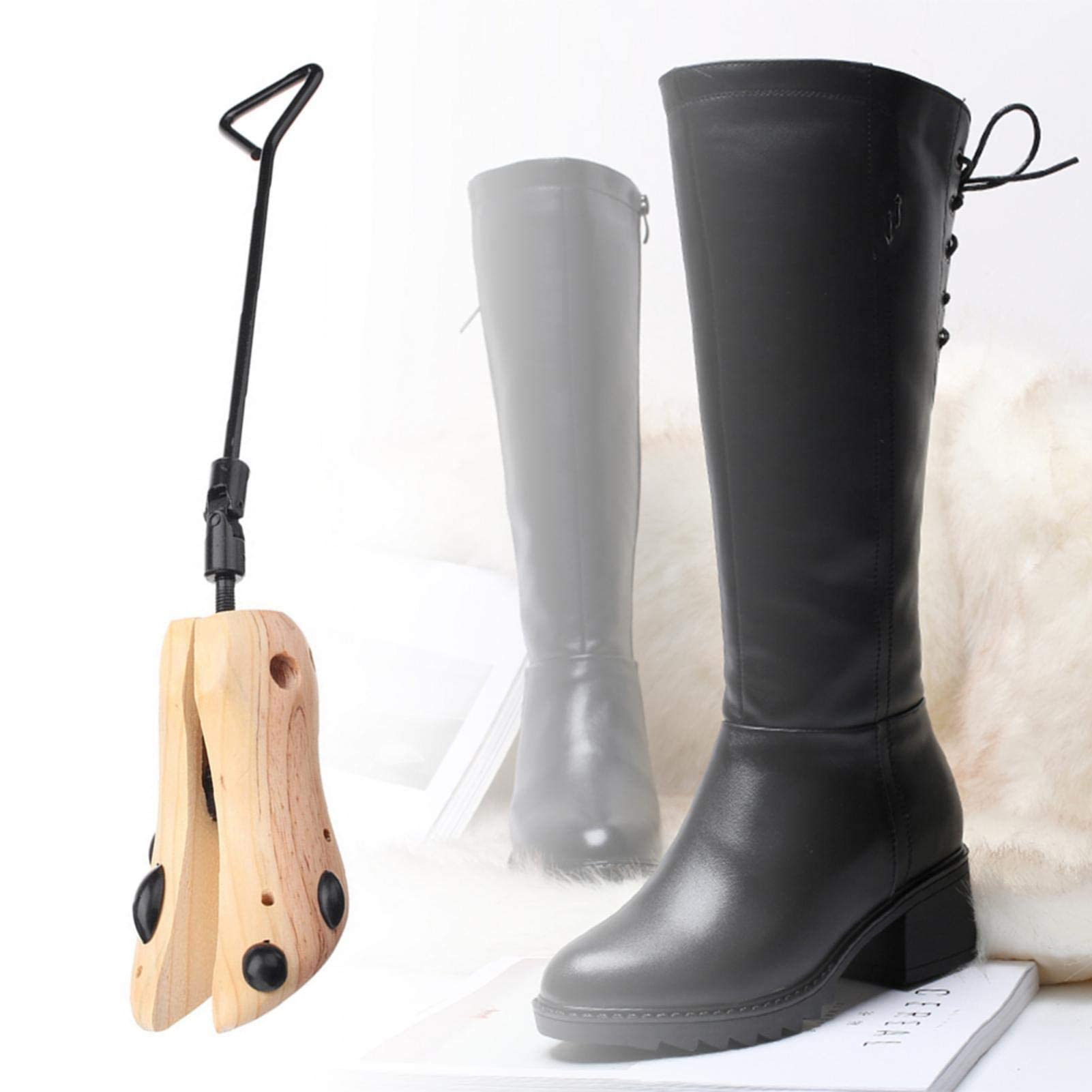 Molde de bota, 1 camilla de zapatos para bota, formas de zapatos de madera, expansor de zapatos, moldeador de botas para hombres y mujeres