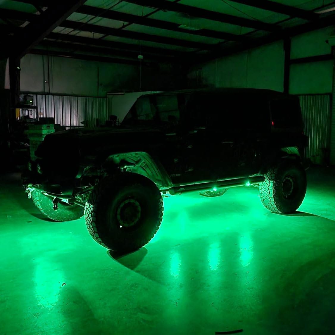 Pro Vader RGB LED Rock Lights Kit Pods Under Glow Neon Accent Lighting with Remote 4x4 (12 Rock Light Kit)
