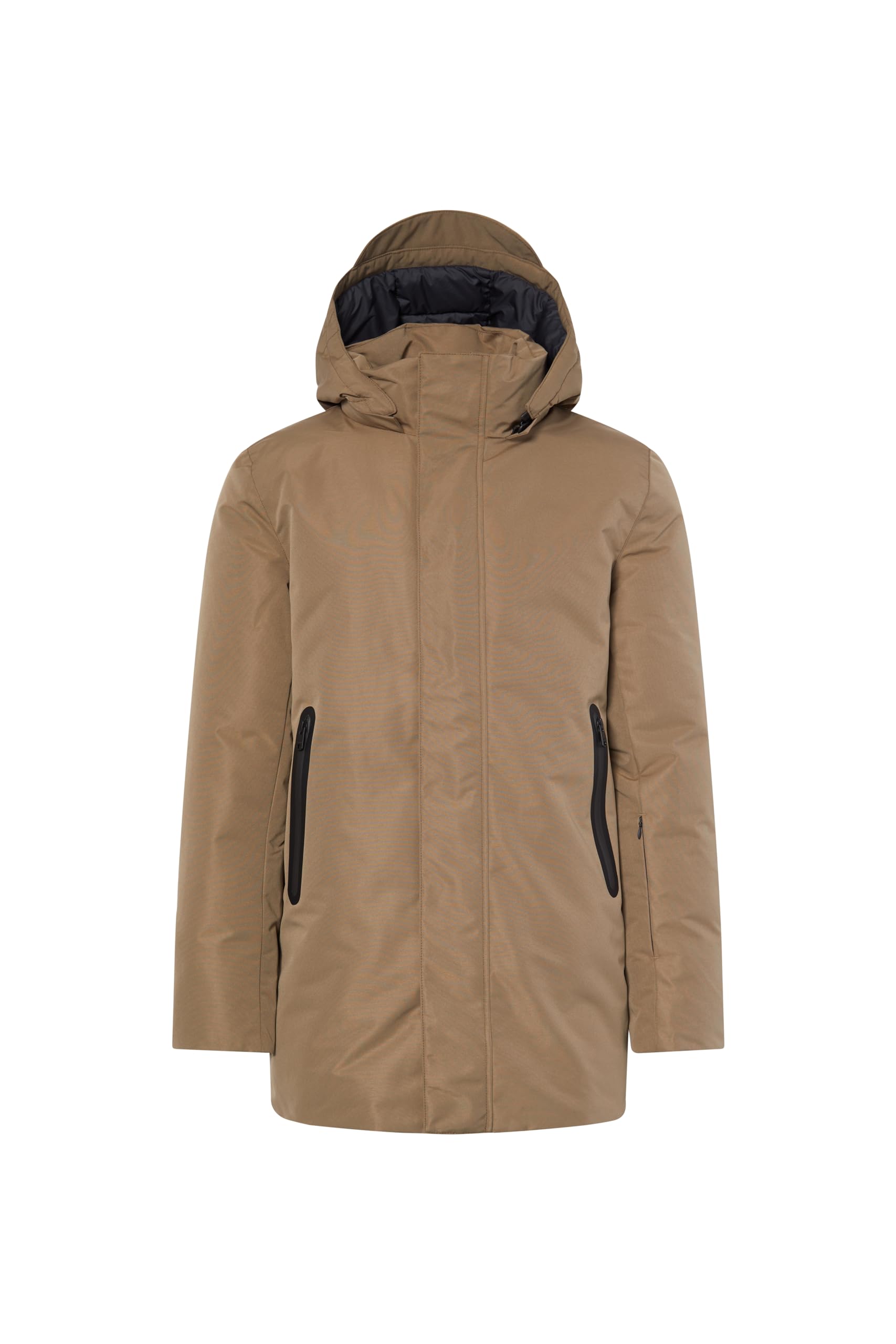 ECOALFMens Parkoalf Recycled Polyester Stand-Up Collar Ultralight Comfortable Jacket Men Jacket (S, Green)