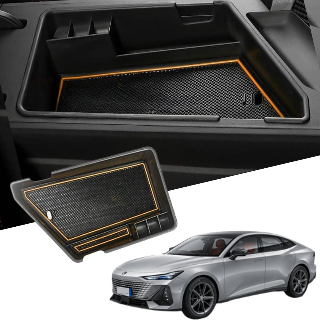 TRX AUTO Center Armrest Console Organizer For Changan UNI V 2020 2021 2022 2023 2024 | Center Storage Box Organizer Tray | Changan Accessories 2024
