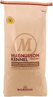 MAGNUSSONs Kennel (1 x 14kg) Hundetrockenfutter für erwachsene Hunde aller Rassen Alleinfuttermittel Hochwertiges Fleischmehl aus Muskelfleisch Ofengebacken product image