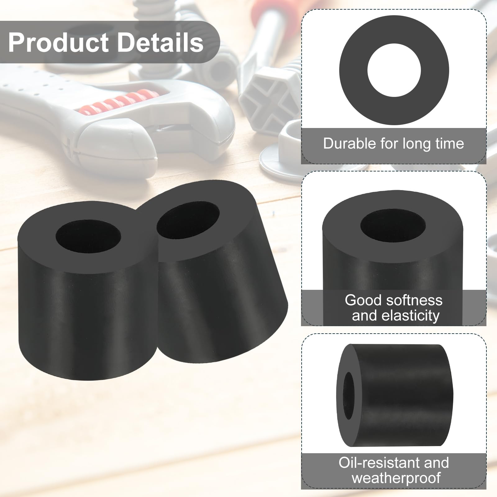 PATIKIL Multi Purpose Rubber Spacer - Image 3