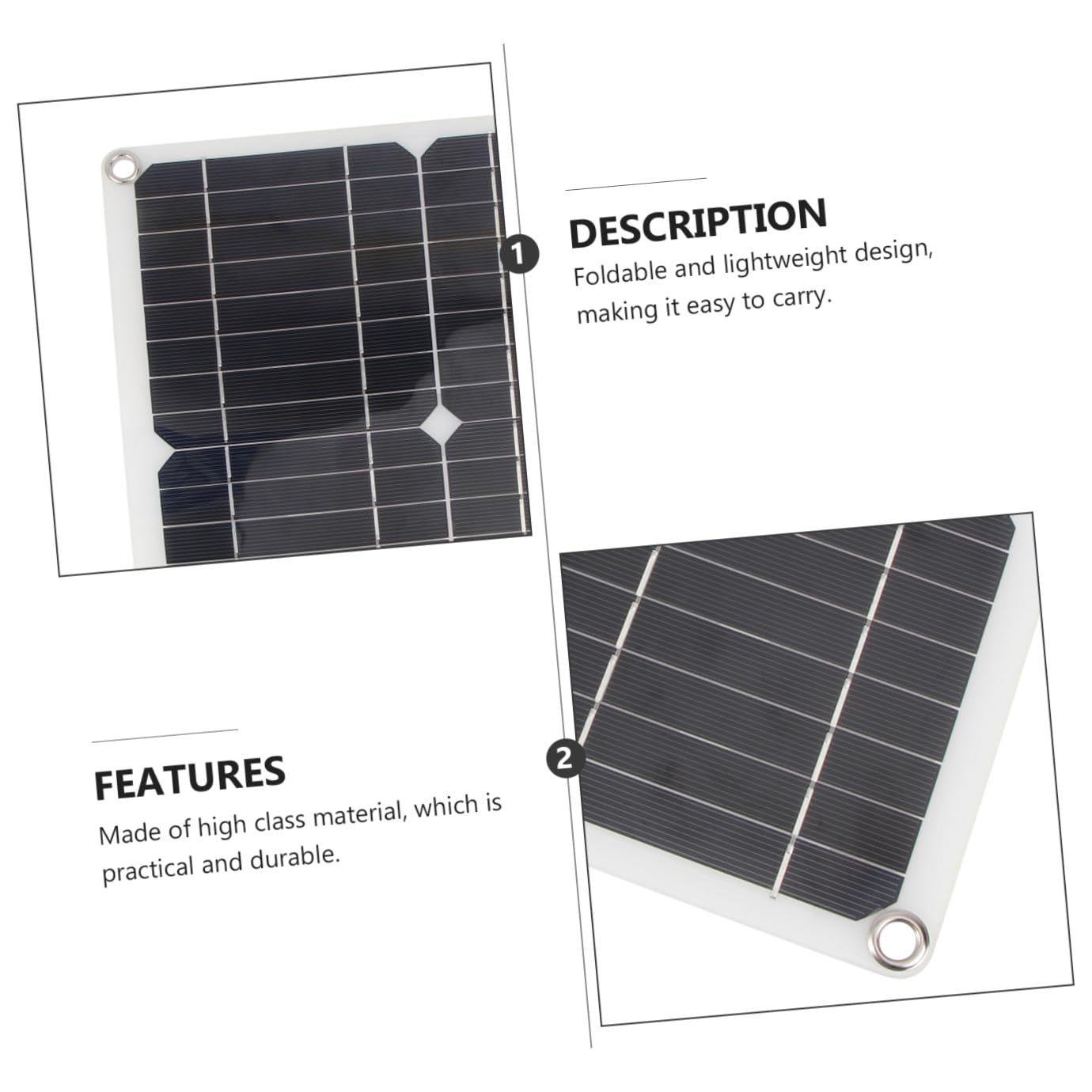 Caricatore Solare Portatile da 40w 18v, Pannello Fotovoltaico Monocristallino Flessibile Ricarica USB per Viaggio e Arrampicata