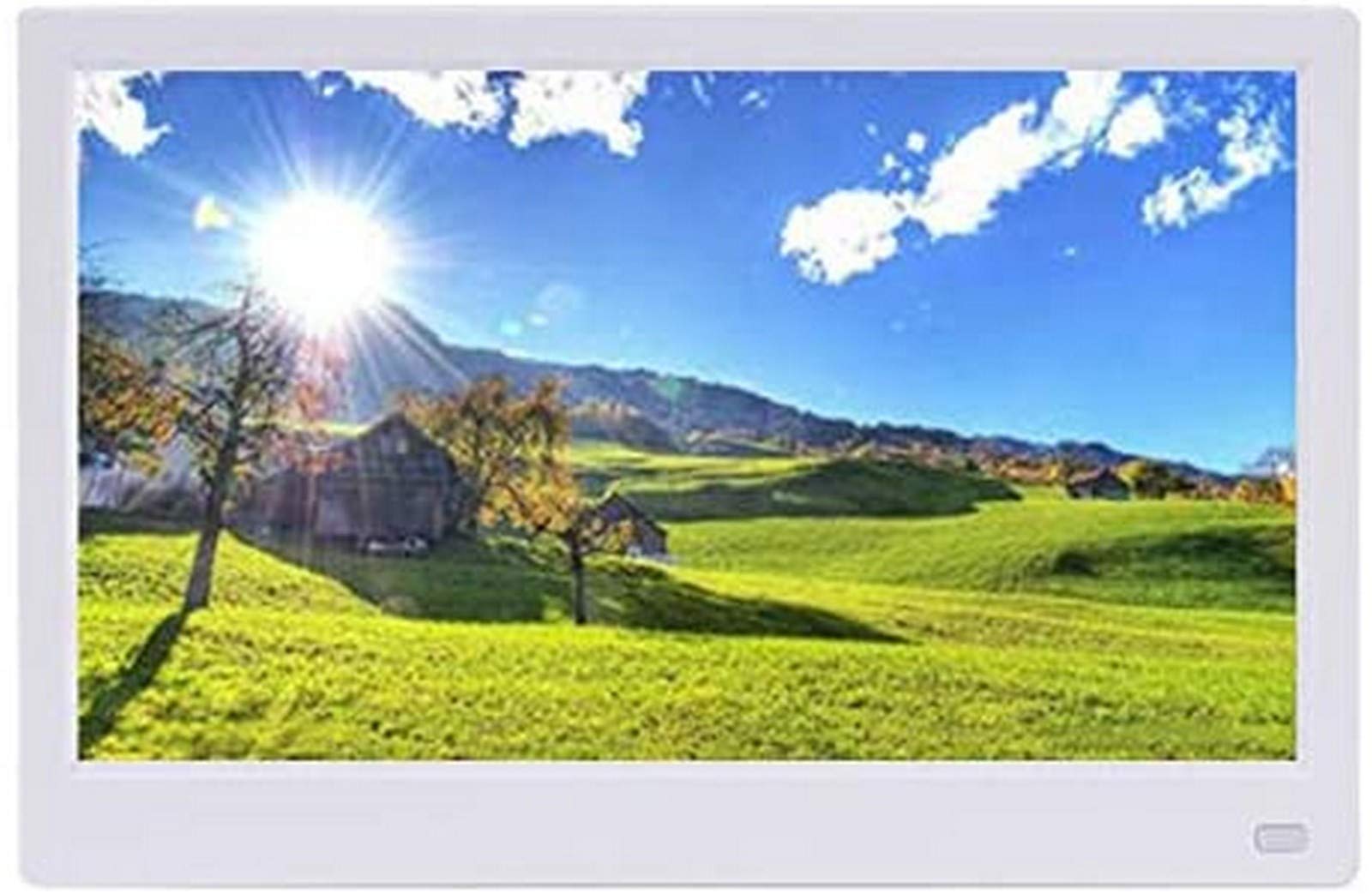 MYUYEE 15.6-Inch Digital Photo Frame - High-Definition 1920X1080 Ips Screen With Hdmi Input, Usb And Sd Card Playback Capabilities, Black. (White-15.6 Inch)