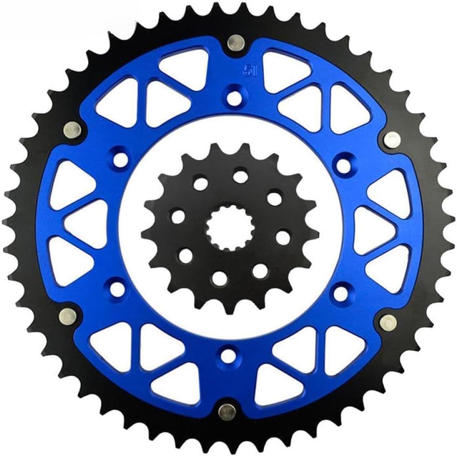 520 Chain Wheel Set 45T To 52T Rear 17T Front Sprocket Compatible With WR450 YZ450 WR250Z YZ250 WR400 YZ400 WR426 YZ426 Models L M N F R(17T)