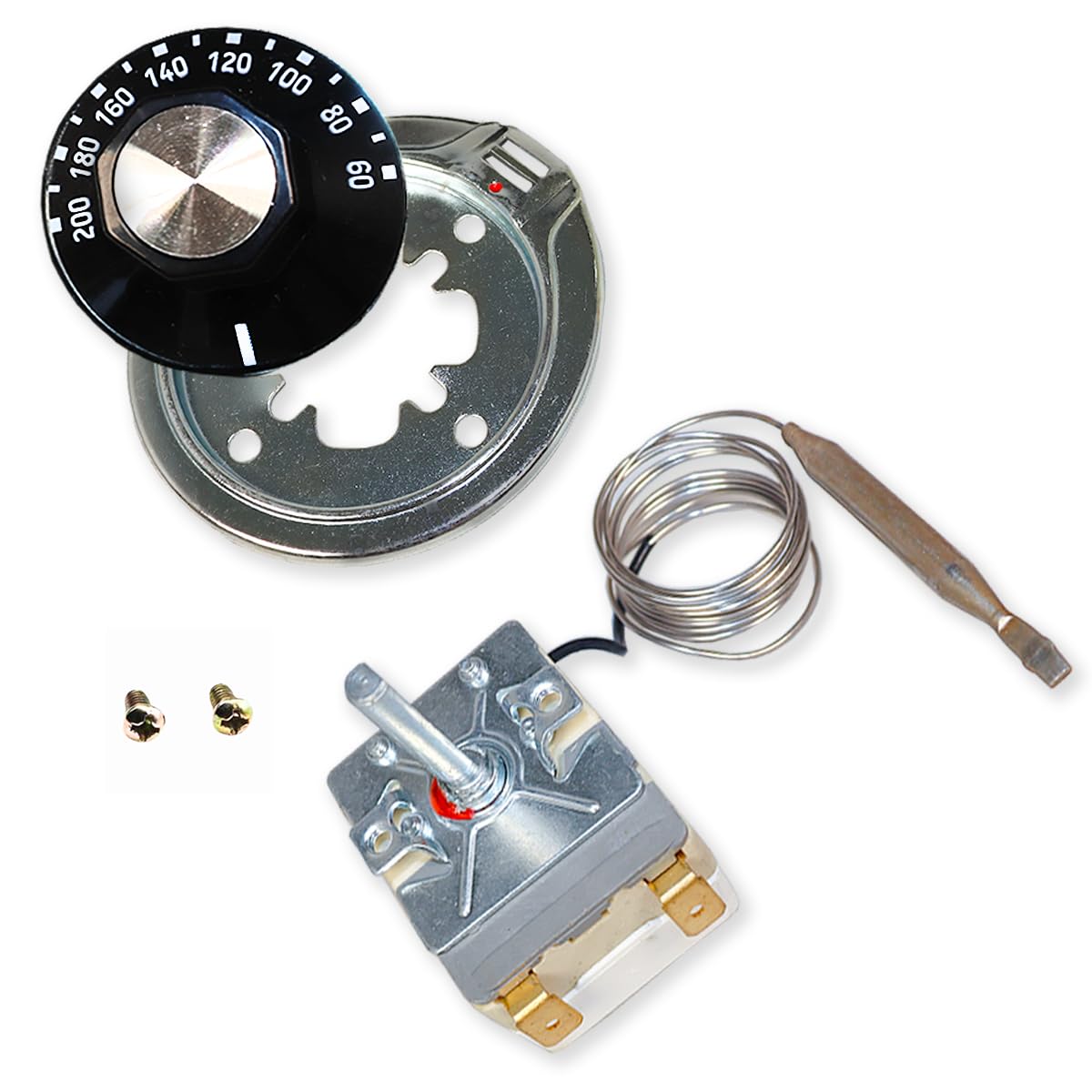 Termostato Friggitrice 130&deg;-190&deg;C Universale - Compatibile Con 55.17039.040, Per Vari Marchi E Modelli