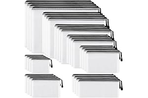 Essential Water Resistant Pouch Organizer - 32Pcs