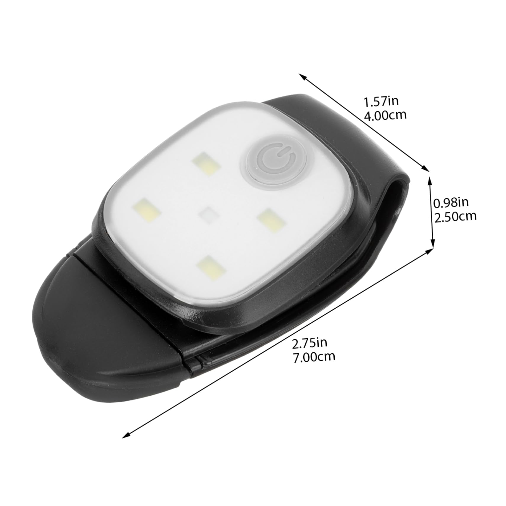 2pcs Clip Light Solar Lights Rechargeable Headlamp LED Flashlight Sconce LED Tent Lamp Camp Lanterns LED Headlamp Inspection Lamp Outdoor Power Torch Gazebo Bulb Abs