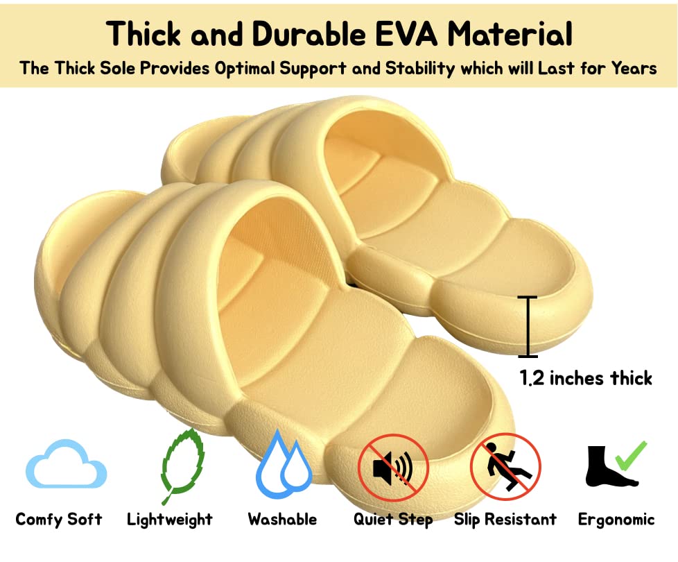 Billows Cloud Slippers for Women | Cloud Maternity Slippers | Indoor Outdoor Bubble Slides | Cloud Slides Women | Comfortable Light Non-Slip Womens Cloud Slippers | Multi-purpose Pillow Slides | Waterproof Cloud Slippers | Women Cloud Slides3