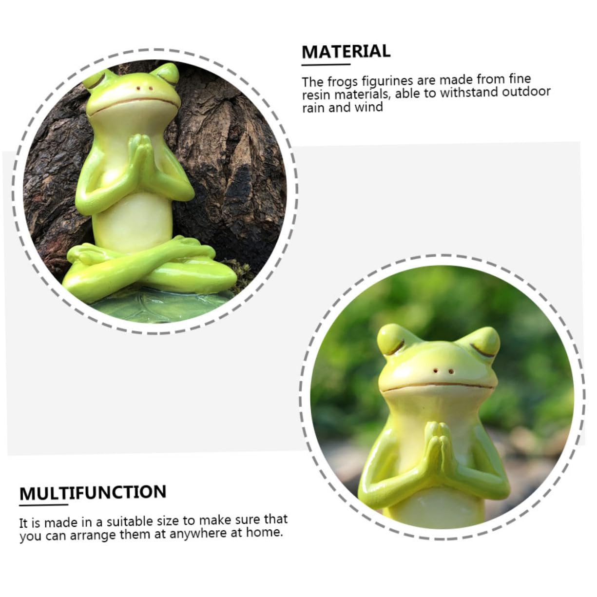 Supvox 3stücke Resin Yoga Frog Figurine Dekorative Gartenfigur Aus Kunstharz Meditierender Frosch Für Garten Und Pflanzendekoration Landschaften Und Für Gartenliebhaber