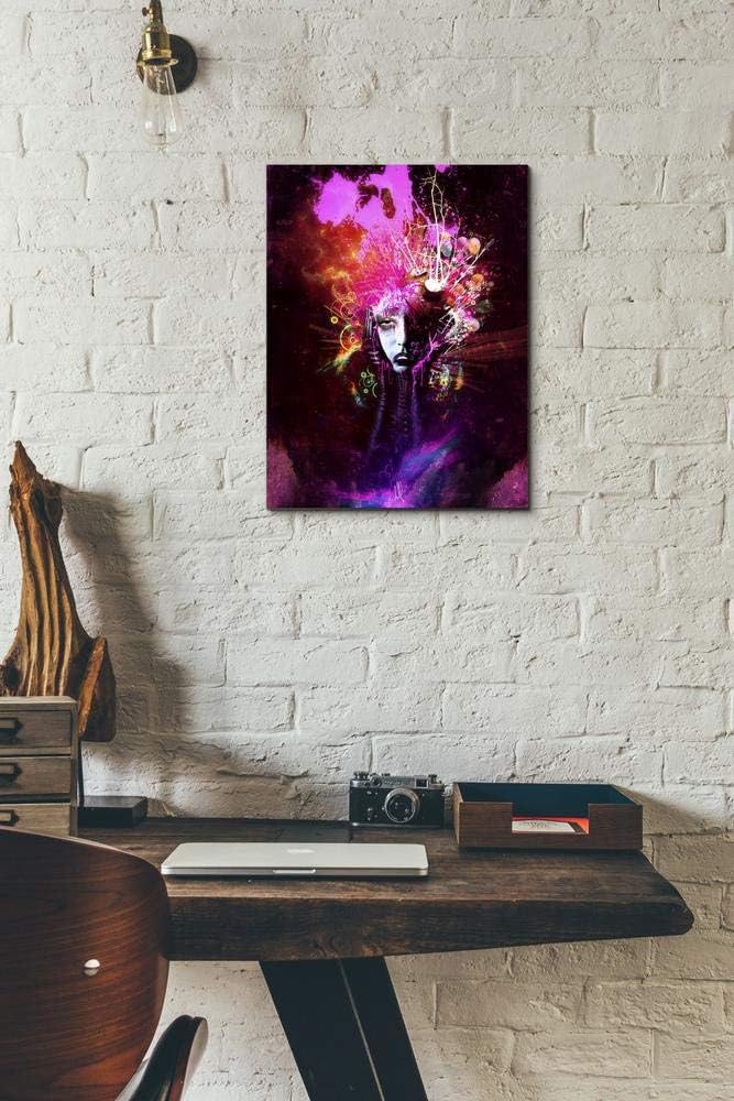 Epic Graffiti ' Overdose' by Mario Sanchez Nevado Canvas Wall Art, 12" x 16", Pink