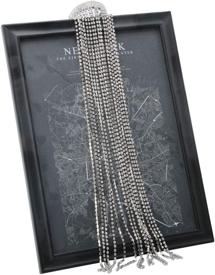 Accessoires de cheveux strass longue chaîne tresse épingle cristal queue de cheval fille
