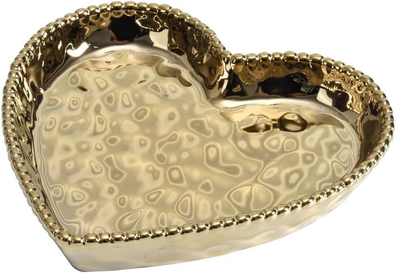 Pampa Bay Love is in the Air Medium Heart Dish (1, Gold)