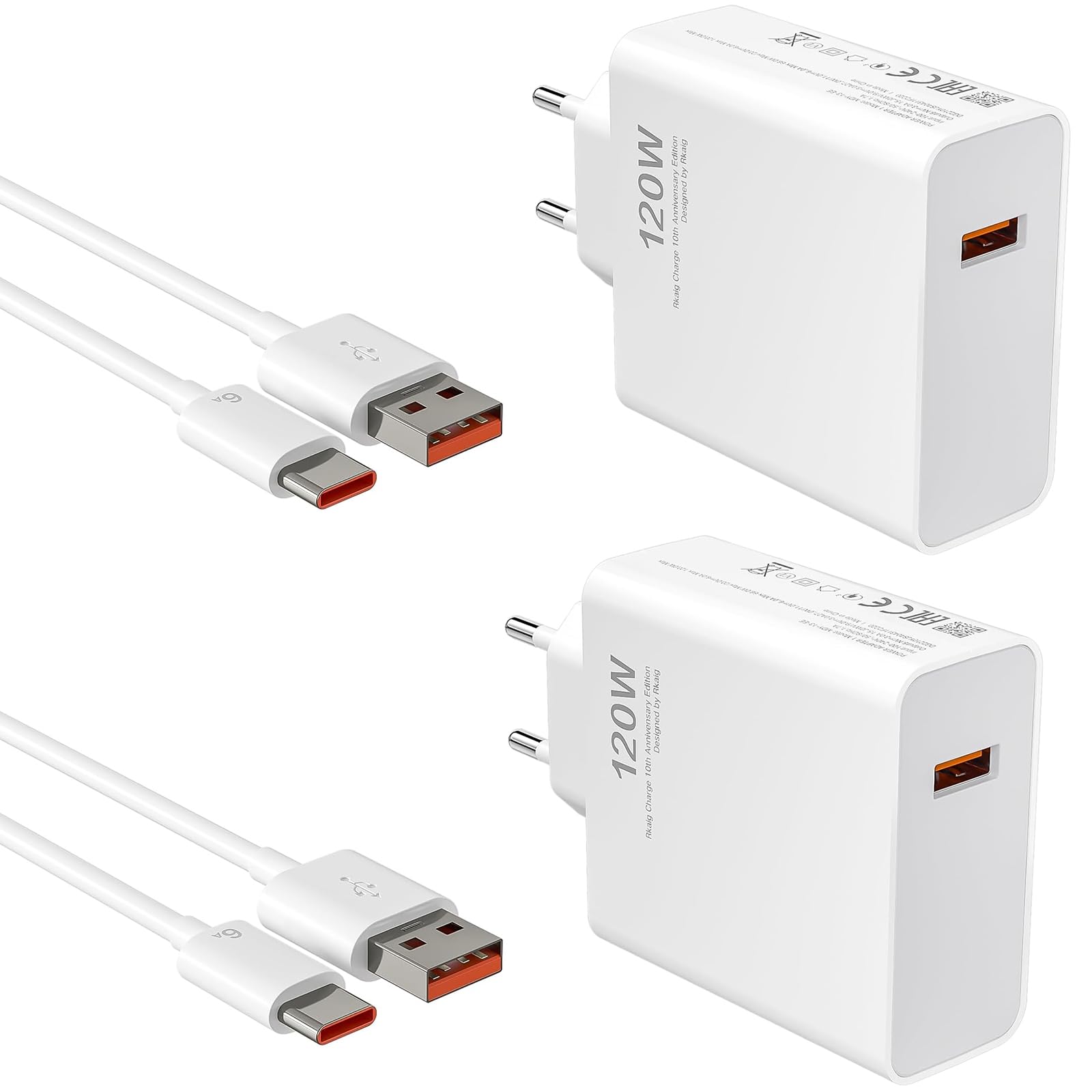 Caricatore Rapido Adattatore USB per Xiaomi (120W 2+2, 120W 2+2)