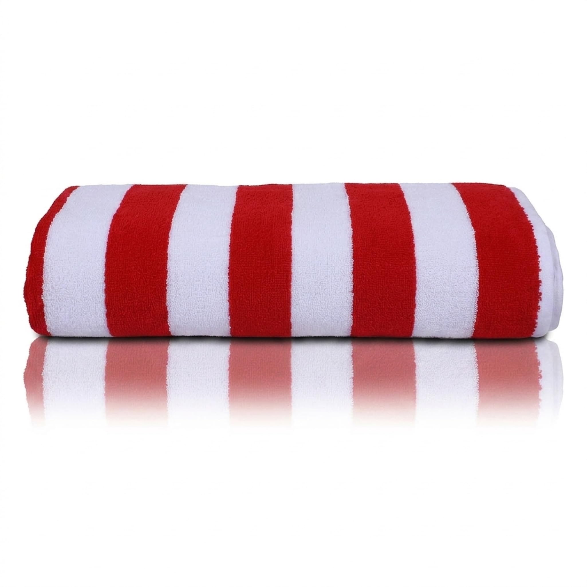 HOME + STUDIO Cotton Towel Used for Hotel Pool/Swimming/Beach/Bath Sheet/Extra Large Size Bath Towel - Pack of 1 - Size 90 CM x 180 CM (36" in x 72" in) - Red & White Stripes-image-44