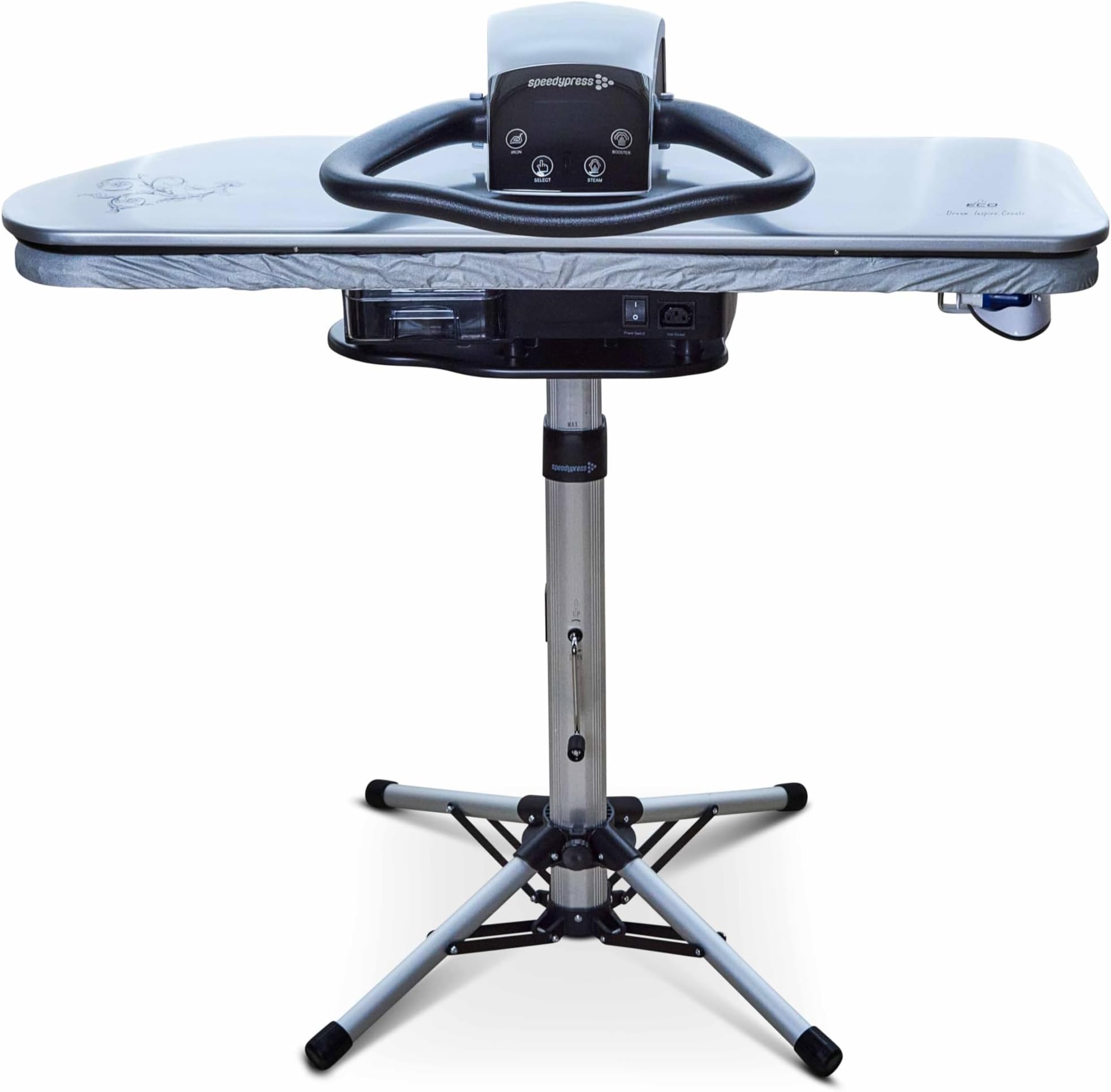 Speedypress Steam Ironing Press 101HD-Silver Heavy Duty Professional 101cm with Stand