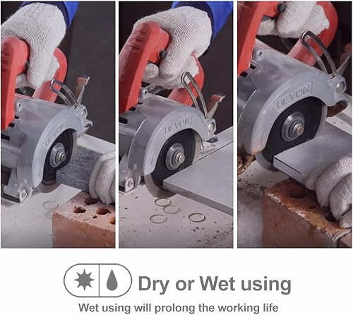 Miniatura 4 de SHDIATOOL Juego de 3 discos de corte de cuchillas de sierra de diamante de 4-12 pulgadas para azulejos, cerámica, mármol, granito, hormigón