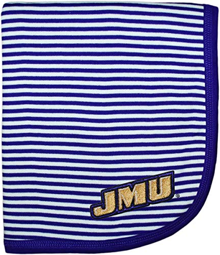 Image of Creative Knitwear James Madison JMU Striped Baby and Toddler Blanket