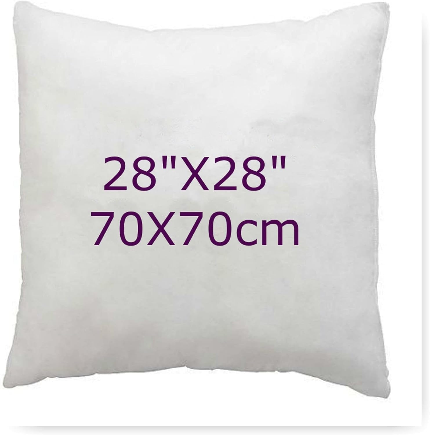 Le11 White Hotel Quality Hollow Fibre Cushion Pads, Inners, Inserts, Scatters In Multi Packs, Bounce Back Square Cushion Pads Available In 12" 14" 16" 18" 20" 22" 24" 26" 28" 30" (1, 28X28 (70X70cm))