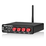 4 Channel Bluetooth Amplifier&comma; 50W x 4 Audio Power Amp&comma; Hi-Fi Home Stereo Speaker Receiver &lbrack;Douk Audio M4&rsqb;