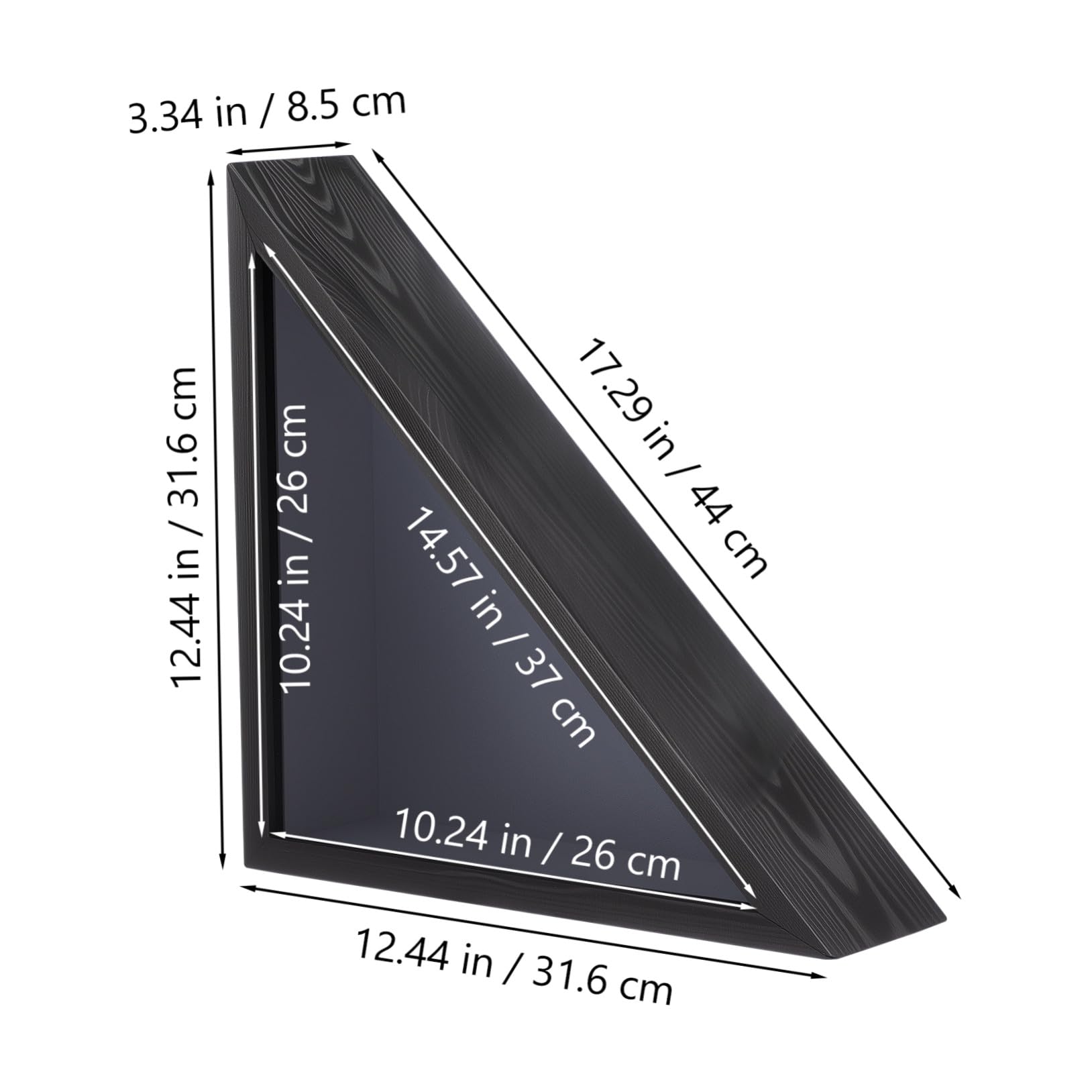 Toyvian Caja de Madera para Bandera Triangular con Funda Protectora Almacenamiento Seguro para Banderas Decoración Rústica para Salón y Dormitorio Caja Organizadora Resistente