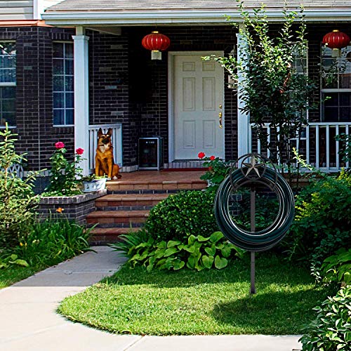 Goforwild Garden Hose Holder, Decorative Hose Butler Sturdy Water Hose Rack, Durable Wall Hose Hanger, Holds 125-Feet Of 5/8-Inch Hose, Hose Reel, Made Of Gauge Steel, 7010 #TOP1