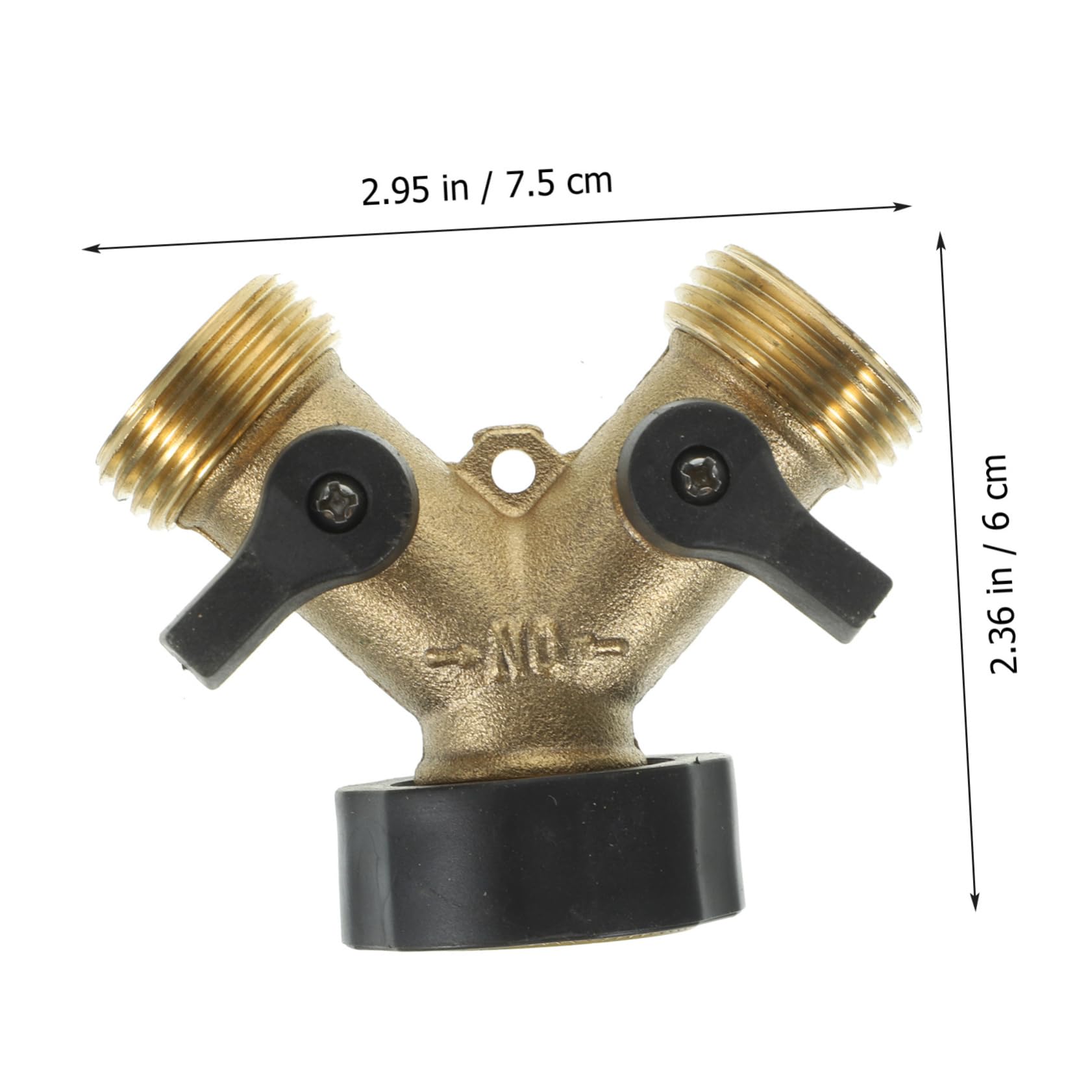 BESPORTBLE 2pezzi Raccordo per Giardino Ottone y da Adattatore Flessibile per Rubinetto Regolatore di Pressione Accessorio Pratico per Irrigazione e Manutenzione del Giardino