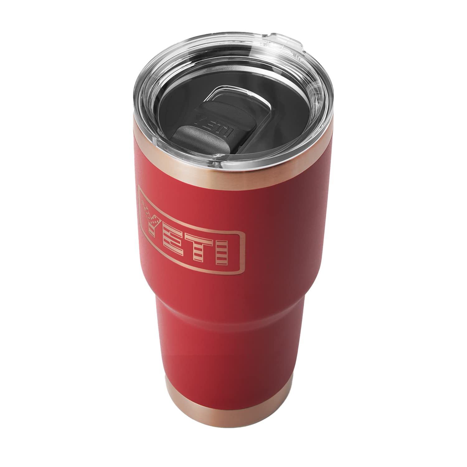 YETIRambler 30 oz Tumbler, Stainless Steel, Vacuum Insulated with MagSlider Lid, Brick Red - Folds of Honor
