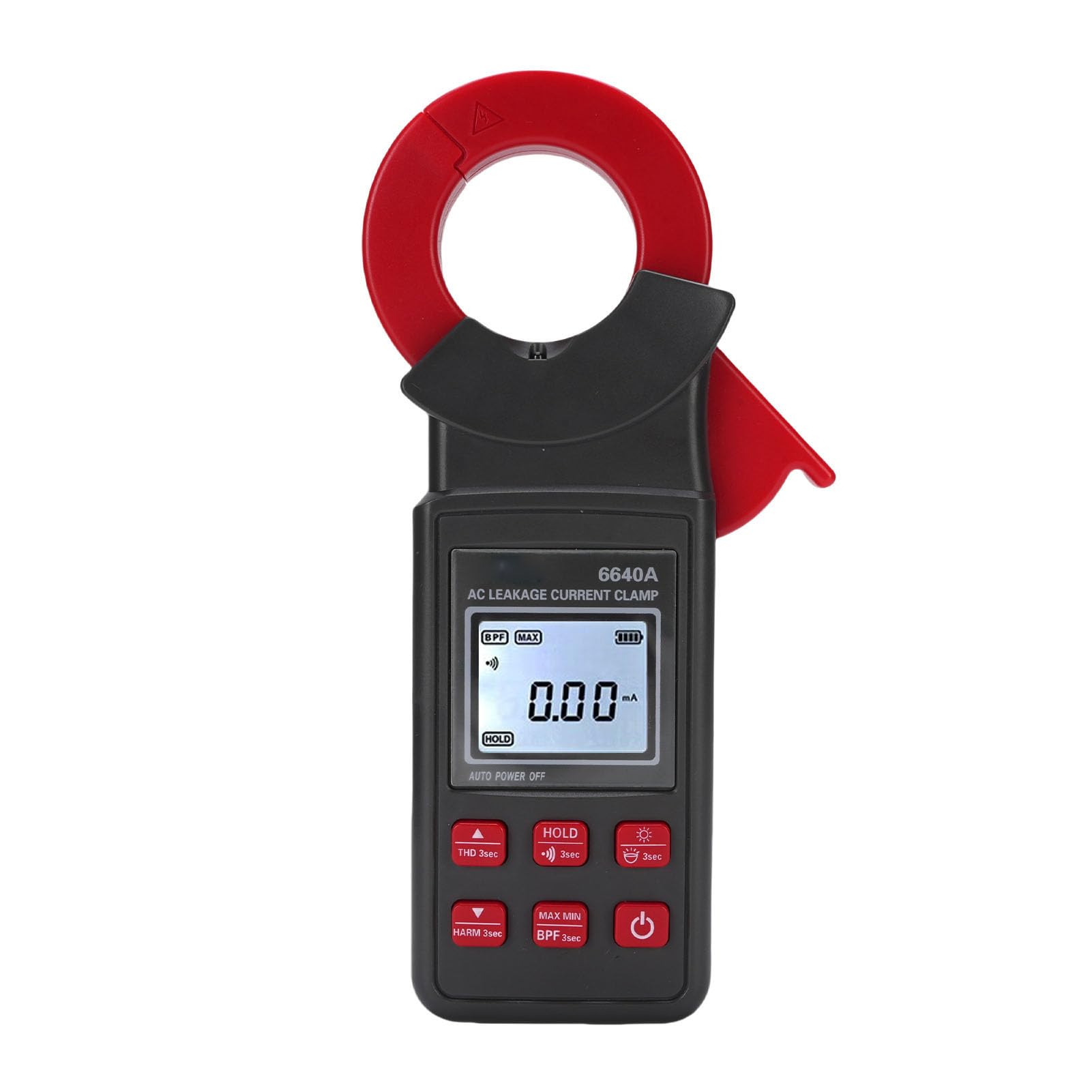 Topiky Pinza Amperometrica per Corrente di Dispersione CA 0 MA-300 A, ETCR6640A Pinza Amperometrica di Grande Diametro 40 Mm, Rilevamento Armonica Corrente Residua per l'industria Energetica