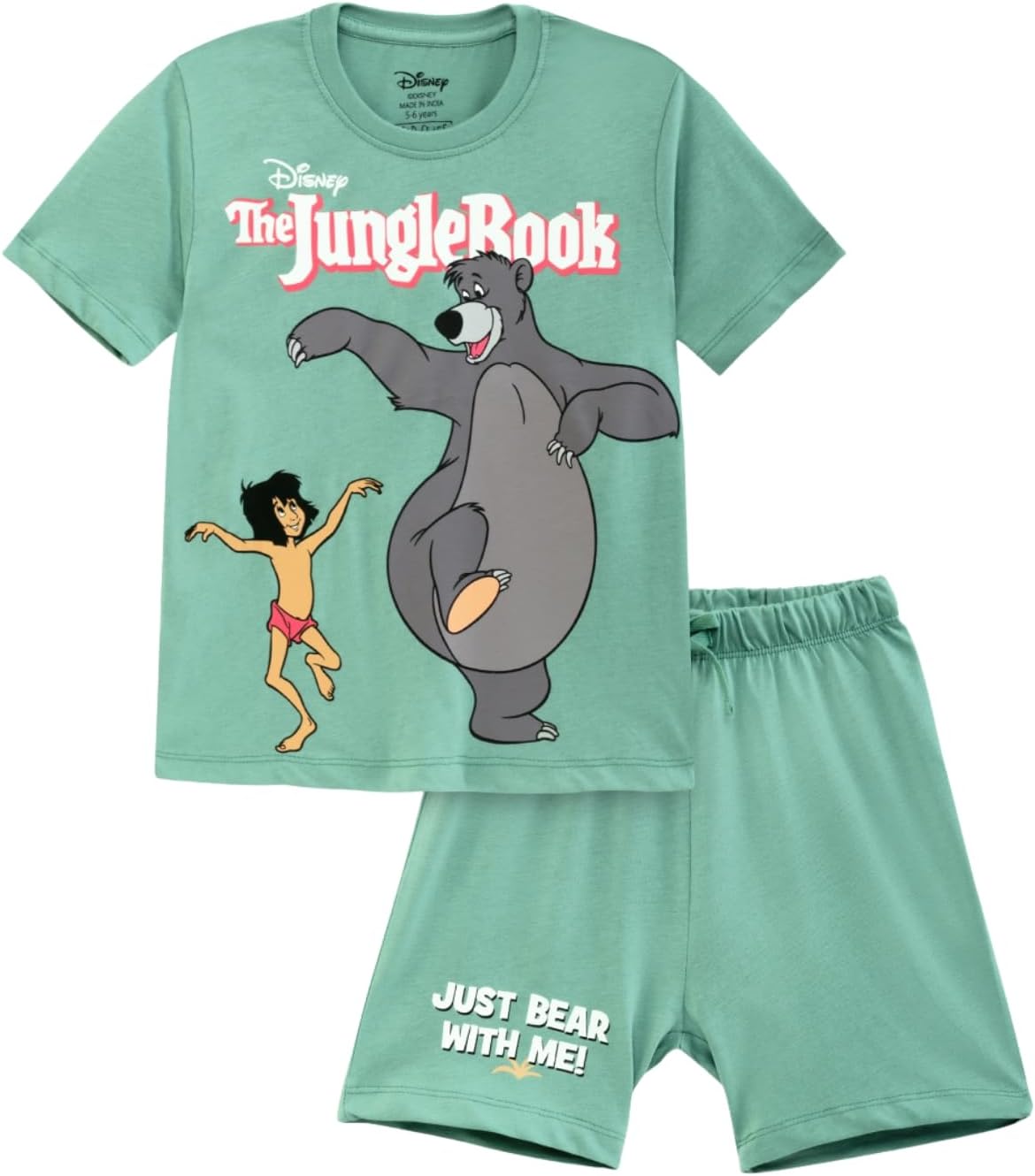 Nap Chief Kids Cotton Disney Co ord Sets for Boys & Girls, T Shirt and Shorts for Casual Wear