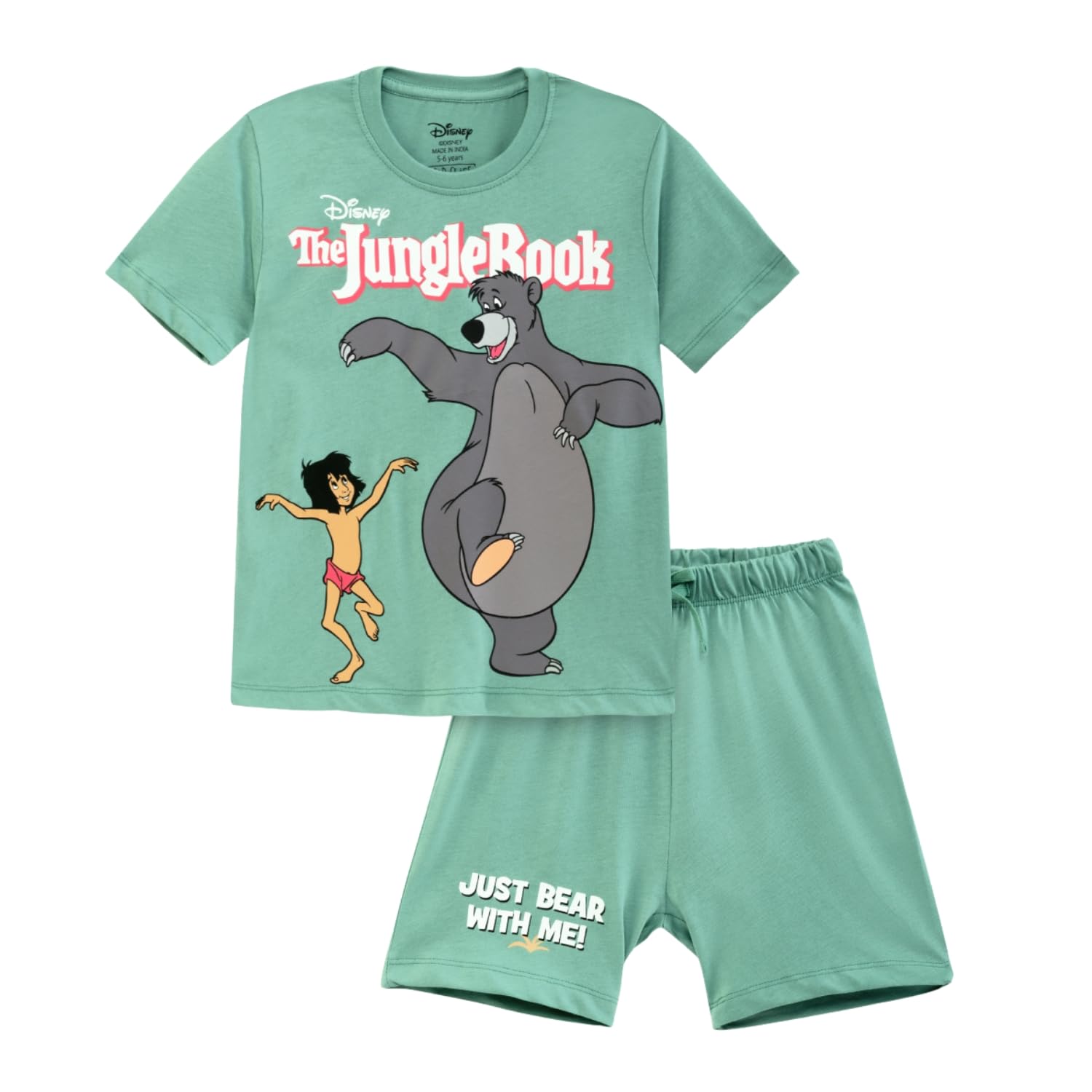Nap Chief Kids Cotton Disney Co ord Sets for Boys & Girls, T Shirt and Shorts for Casual Wear