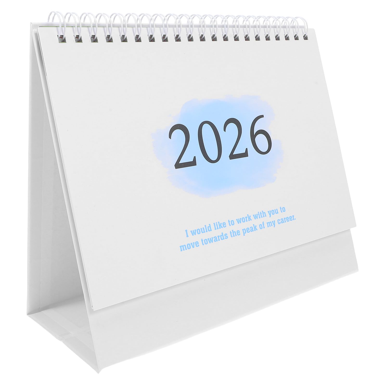 Hemobllo Mini Desk Calendar 2025-2026 English Small Standing Flip Calendar 18 Months Planner for Home Office Daily Scheduling and Organization — image 1