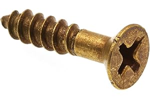 Durable and Corrosion-Resistant #8 x 3/4 in. Brass Wood Screws for Long-Lasting Projects
