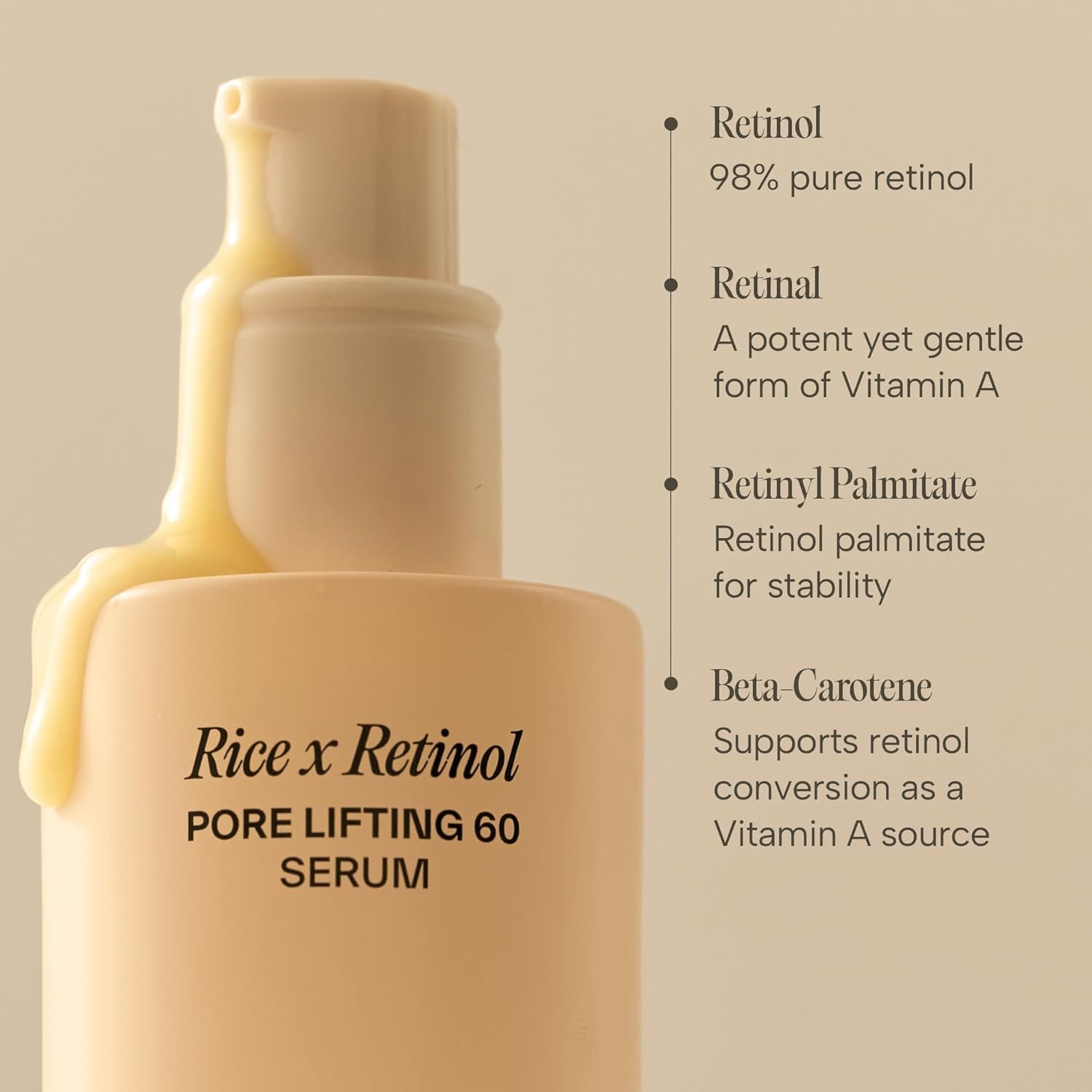 Rice x Retinol Pore Lifting Serum 40ml - 60% Rice Water, 98% Pure Retinol for Pore Tightening, Wrinkle Reduction, and Skin Firming - for Pore Improvement and Skin Hydration - Image 5