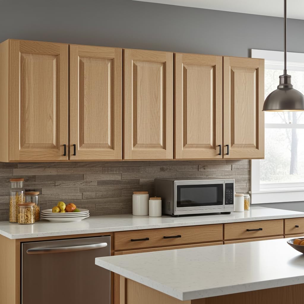 Unfinished Kitchen Cabinet Door Replacement | Raised Panel | Solid Wood | Ready to Paint or Stain | 12W x 24H