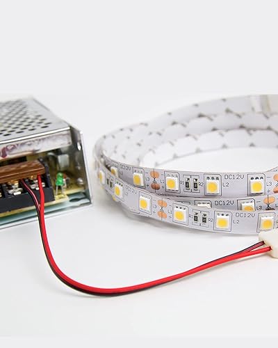 Miniatura 7 de JACKYLED 2 cables 18AWG 2 conductores Cable eléctrico 10M32.8 pies, cable flexible calibre 18 para tiras LED, cable eléctrico 12V24V CC, cable 182